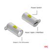 High Brightness Mini Flashlight Without Battery Waterproof Keychain Flashlight Durable Plug Play Portable Pocket Flashlight
