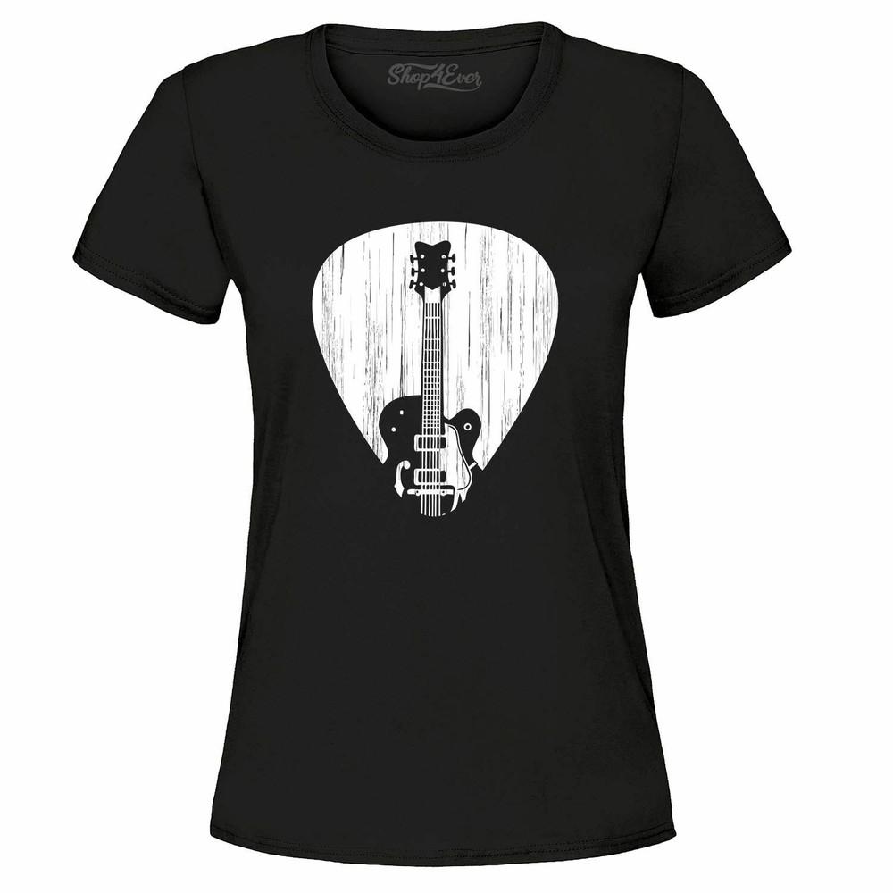 

Guitar Pick Women s T-Shirt Bass Guitar Player Guitarist Musician Shirts L