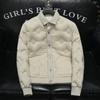 2025 Winter Korean Slim Fit Men's Trendy Knit Collar Down Jacket