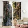 Flat Printing Curtains Without Rod Stoneflower Alley Print Chic Versatile Fabric All Curtain Set Of 2 Made Polyester Washable