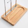 Creative Living Room Porch Key Hanger Sundries Desktop Cosmetics Storage Wood Tray curved Key Holder Rack Jewelry Display Frame