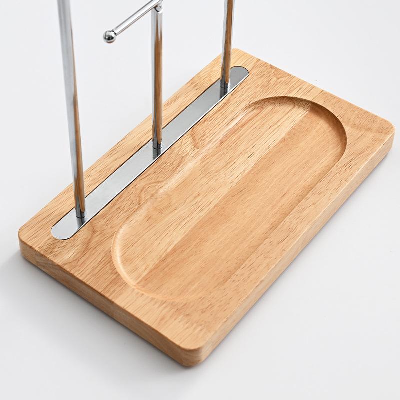 Creative Living Room Porch Key Hanger Sundries Desktop Cosmetics Storage Wood Tray curved Key Holder Rack Jewelry Display Frame
