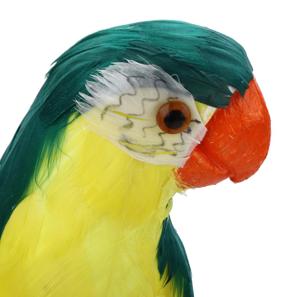 Beautiful Unique Simulation Parrot Decor Artificial Feather Bird Garden Landscape Decoration
