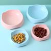 Pet Feeder Convenient Easy Cleaning Sturdy Smooth Edge Eco-friendly Feed Water Solid Color Ear Shape Food Water Feeder Pet Supplies