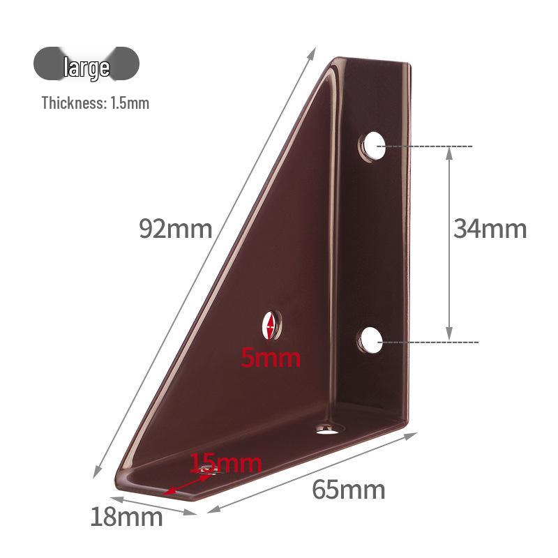 

Усиленный угловой кронштейн 90° для шкафов и полок No screws