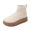Fleece High-top Boots Women's Winter Non-slip Versatile New Student Is Trendy Thermal Socks Boots Cotton Shoes
