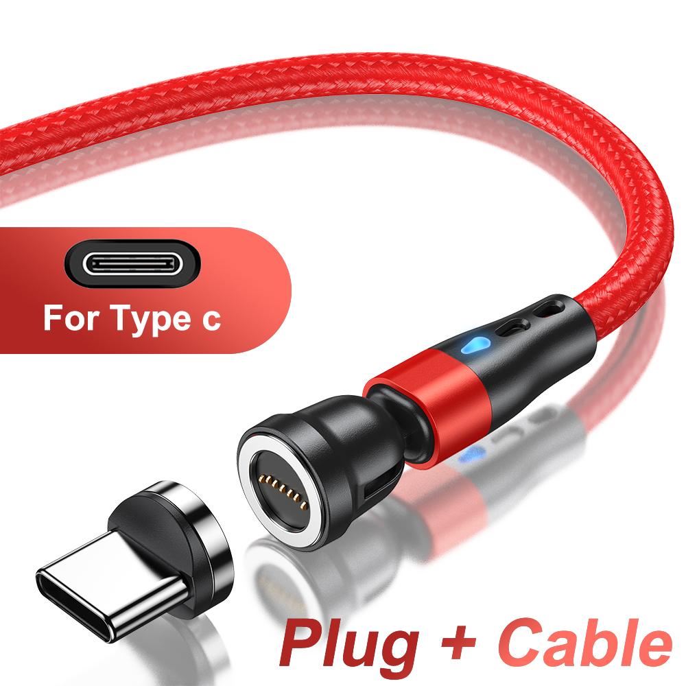 Câble USB Type C Magnétique 5A Pour Samsung S21 P30 Câble de Chargeur à Charge Rapide Magnétique pour iPhone Xiaomi Micro USB Cordon de Données