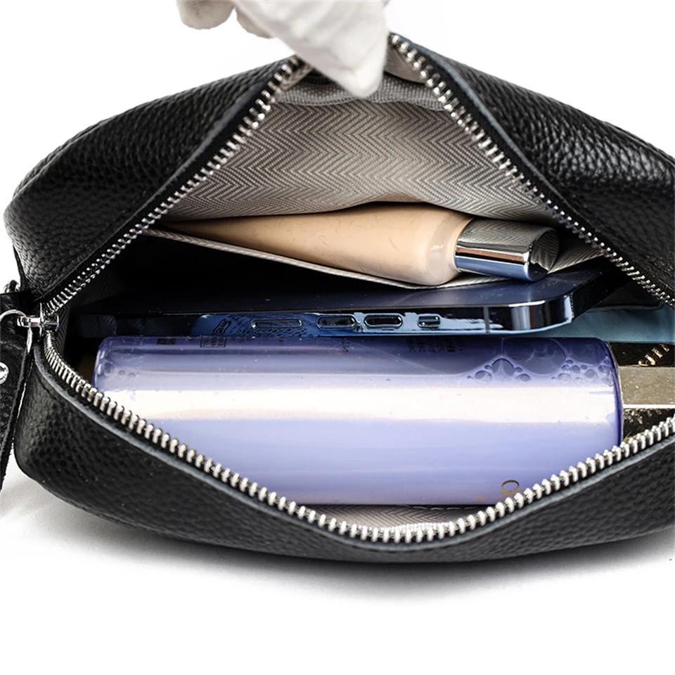 Echtledertasche mit Quasten Luxus Rindsleder Umhängetasche für Mädchen breiter bestickter Henkel Schultertasche