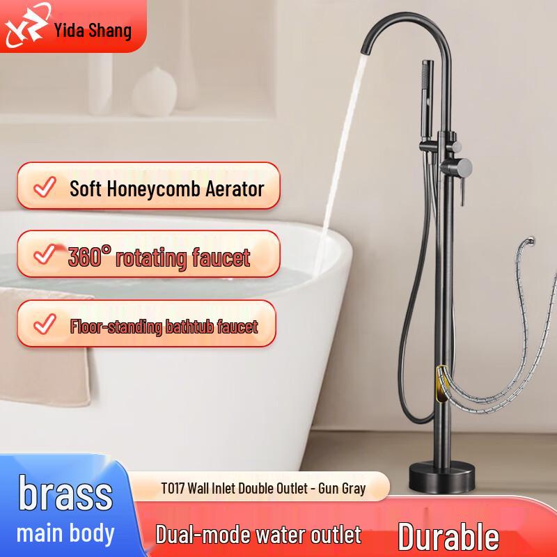Yidashang Freestanding Bathtub Faucet with Handheld Shower