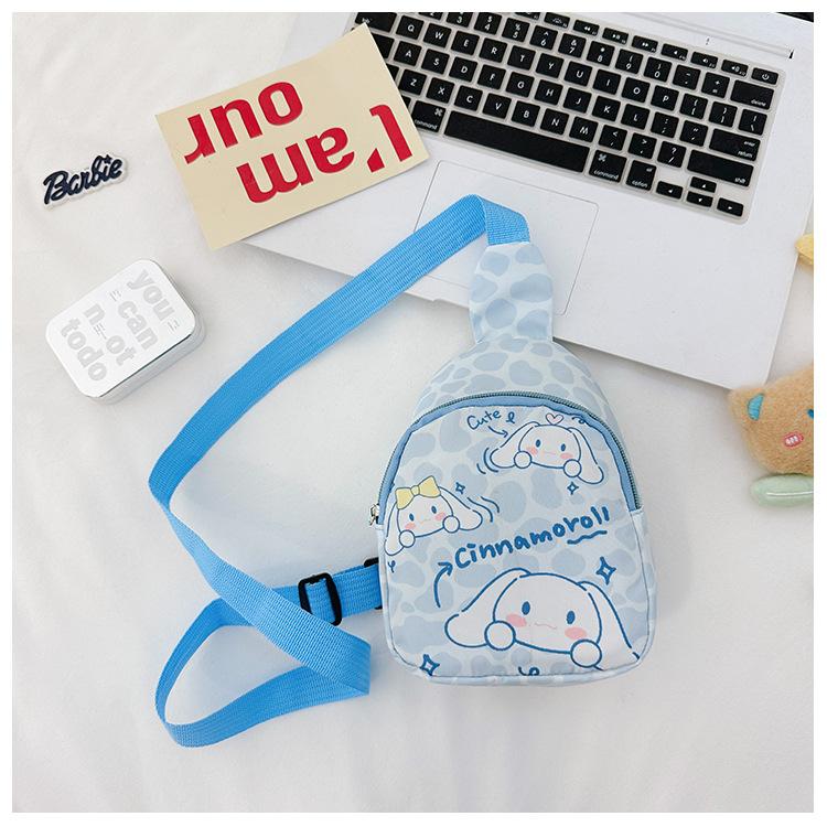 School bag Children's chest bag Cartoon fashion Children's shoulder oblique casual versatile accessories change bag