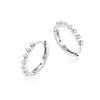 Naniwaai Earring High Quality Silver 18K Platinum White Women's Hoops, Popular, Zirconia, Earrings, Non-Worn Ring, Hypoallergenic, Gold, Plated,