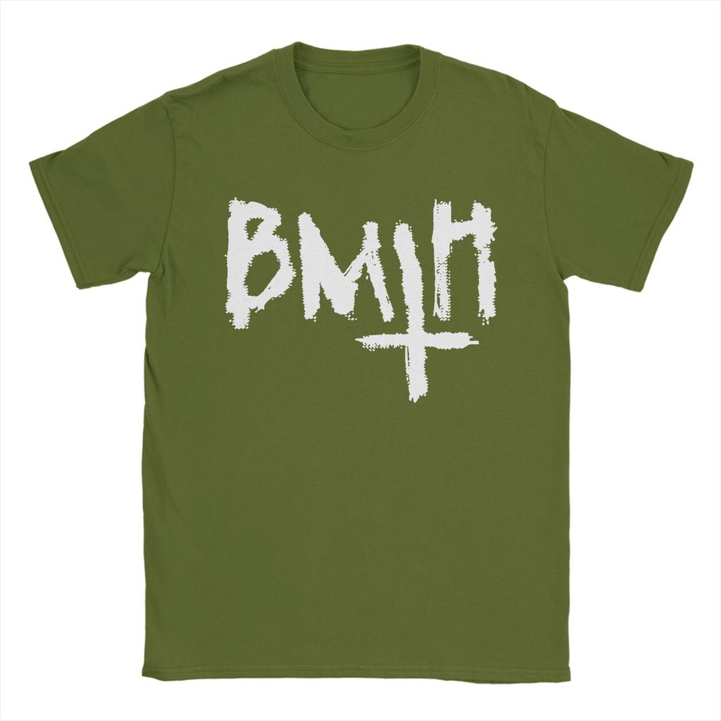 T-shirts pour hommes Bring Me the Horizons BMTH Drôles T-shirts en coton pur Manches courtes T-shirts Col rond Vêtements Nouvelle Arrivée