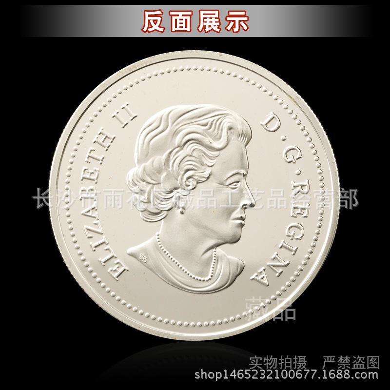 European & American Christmas Snowflake Scene Commemorative Coin: Cartoon Love Lucky Coin Collection