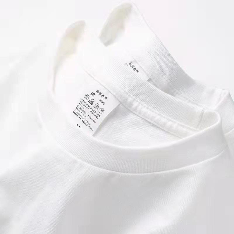 220g Pure Cotton Heavyweight T-Shirts for Men (Short Sleeve) & Women (Half Sleeve) with Trendy Brand Printing In Solid Colors