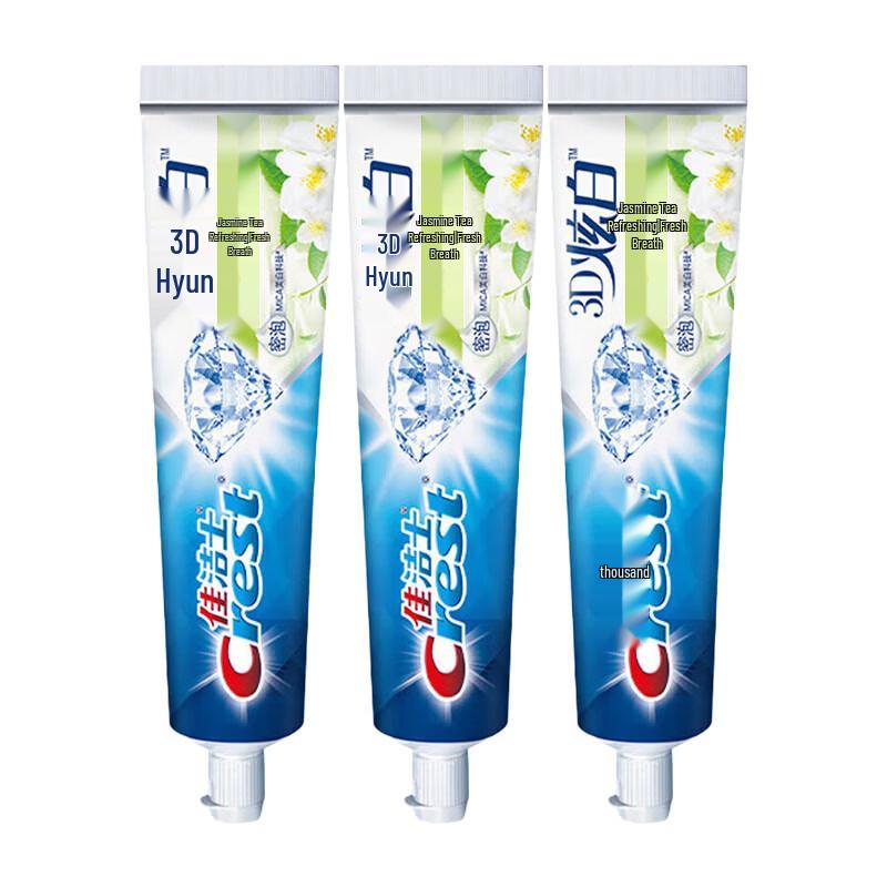 Crest Jasmine Tea Fresh Toothpaste 220g 3-Pack with Tissues
