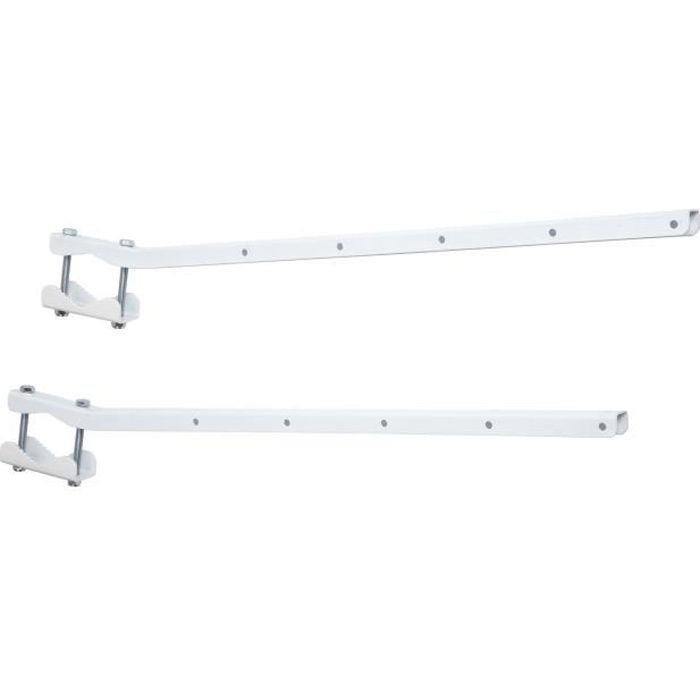 Séchoir À Linge Balcon Adaptable À Toutes Les Balustrades - SAUVIC - Blanc - Acier Galvanisé