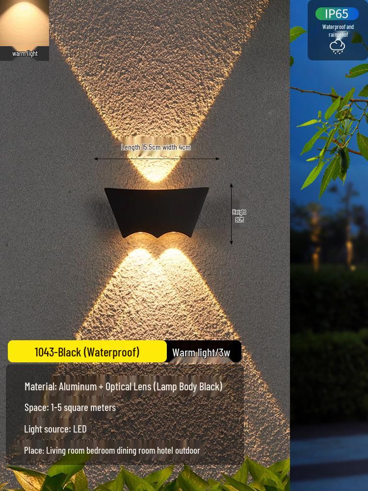 2025 Sleek LED Wall Lamp: Waterproof Bedside, Living Room, Outdoor & Entrance Decor