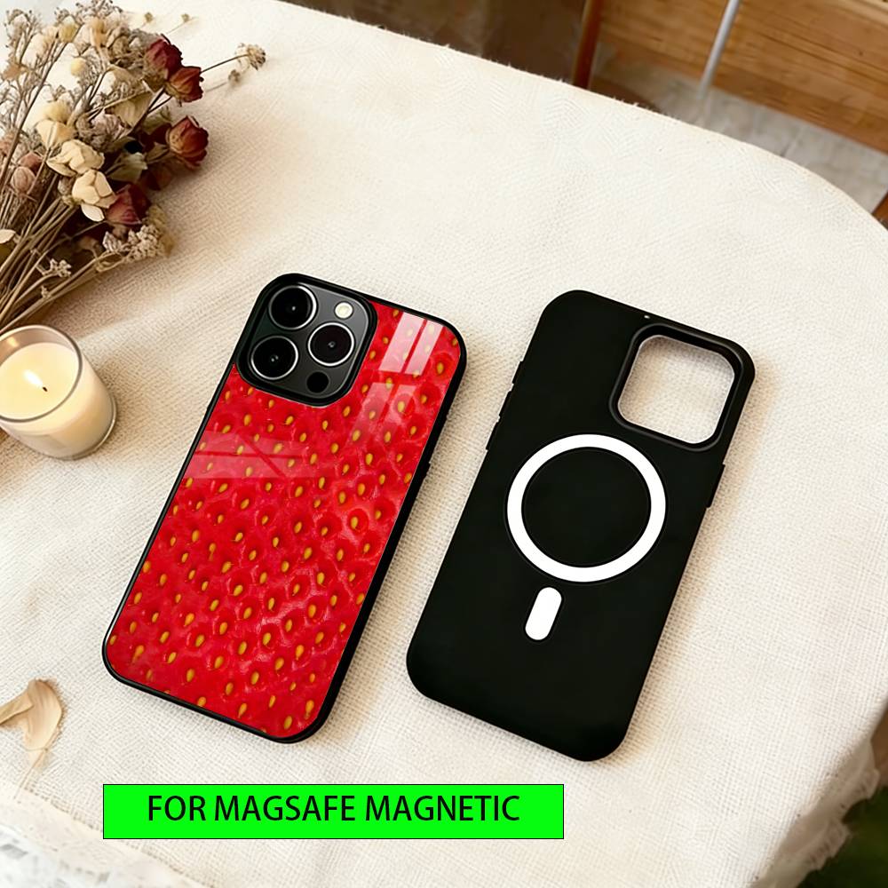 Funny Food Phone Case For iPhone17,16,15,14,13,12,11 Plus,Pro Magnetic with Magsafe Wireless Charging