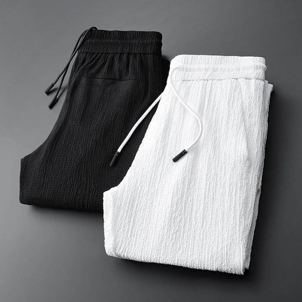 Spring Men's Two-piece Suit Striped Pleated Men Blazer Pants Set Pleated Drawstring Loose Lapel Pockets Thin Formal Business Men Set