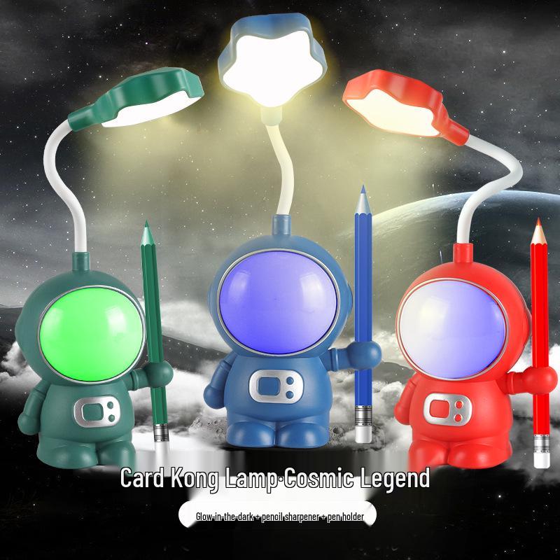 Cartoon LED Eye-Protection Rechargeable Desk Lamp & Night Light
