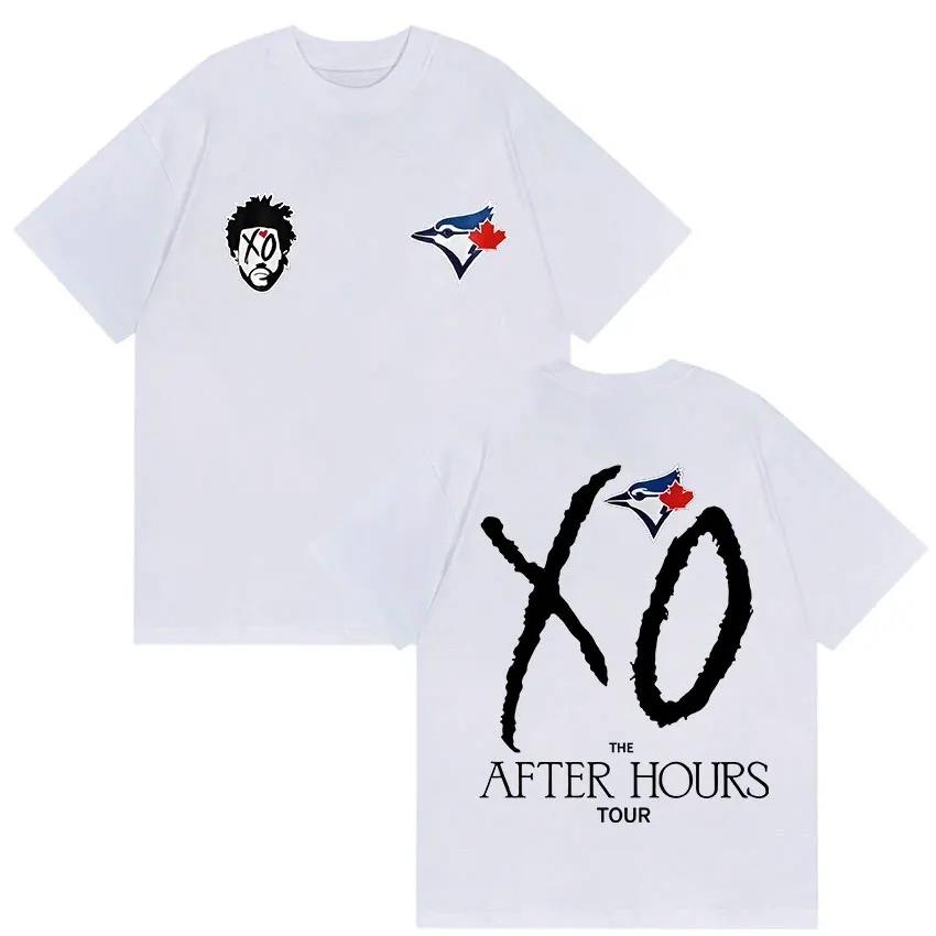 The Weeknd After Hours Tour Xo 2026Merch Tshirt Unisexs Womens Hip Hop Loose Short Sleeve Tshirt Cotton Tshirt Fan Street Wear