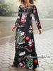 2024 Autumn/Winter Long Sleeve Christmas 3D Print Dress