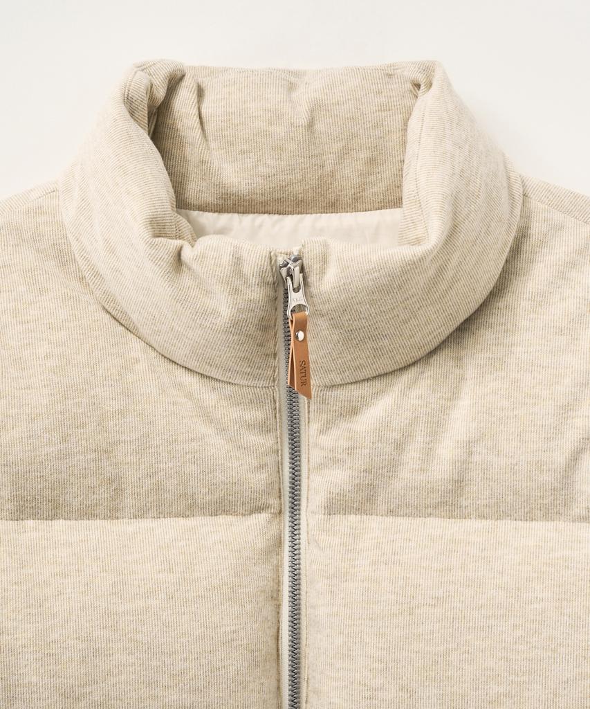 Satur (W) Knit Puffer Duck Down Padded Cream