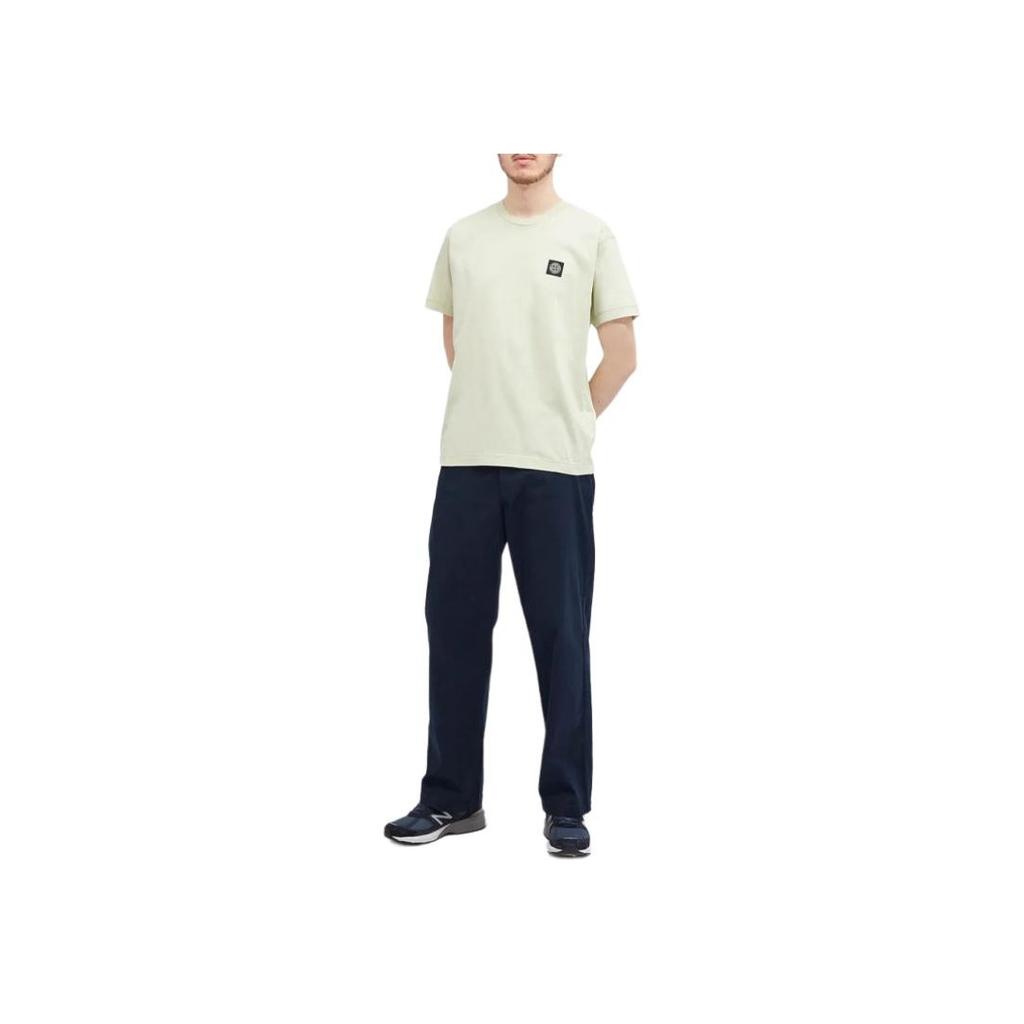 STONE ISLAND Short Sleeve T-Shirt Pistachio Men Streetwear 801524113-V0051