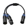 5Pin XLR Splitter Cable With 5Pin XLR Male And Female Connectors For Professional Sound Systems 50cm/19.69in