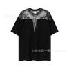 Summer Men's and Women's Same Fashion Trend T-shirt Personalized Trend Wing Printing Comfortable and Simple