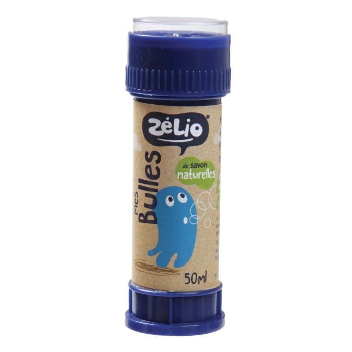 Bulles de savon naturelles - Zélio - Tube rechargeable 50 ml