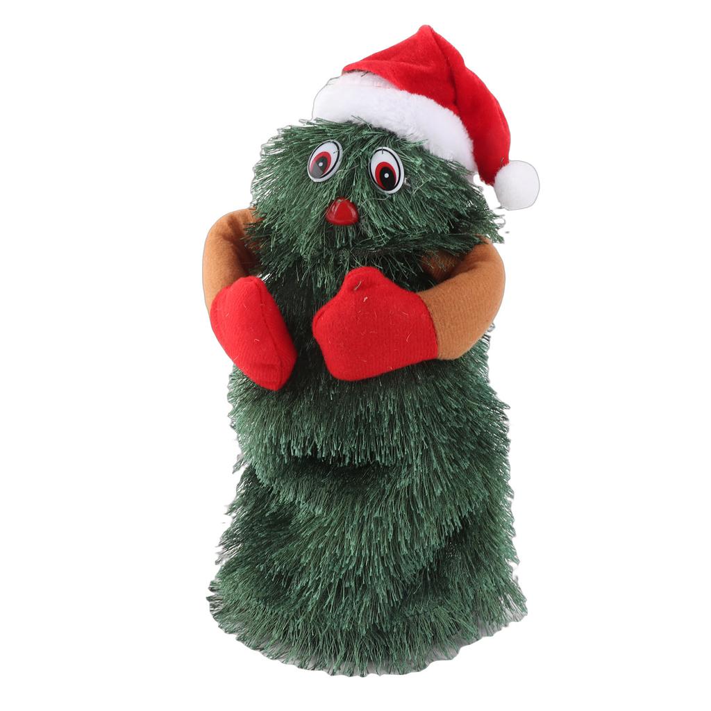 Elektrische Weihnachtsbaum-Puppe Weihnachtsmann Musikalisches Spielzeug Rotierend Tanzend Lustiges Spielzeug für Weihnachten Neujahrsparty Geschenke