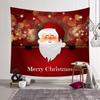Santa Claus Christmas Tree Printed Polyester Tapestry Home Decor Tapestry Room Wall Decor Backdrop Fabric