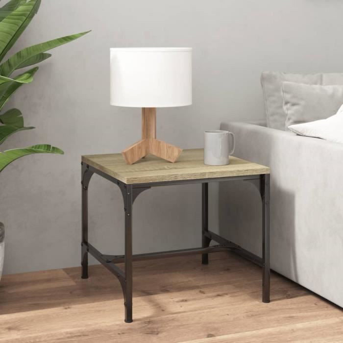 819404 vidaXL Table d'appoint Chêne sonoma 40x40x35 cm Bois d'ingénierie