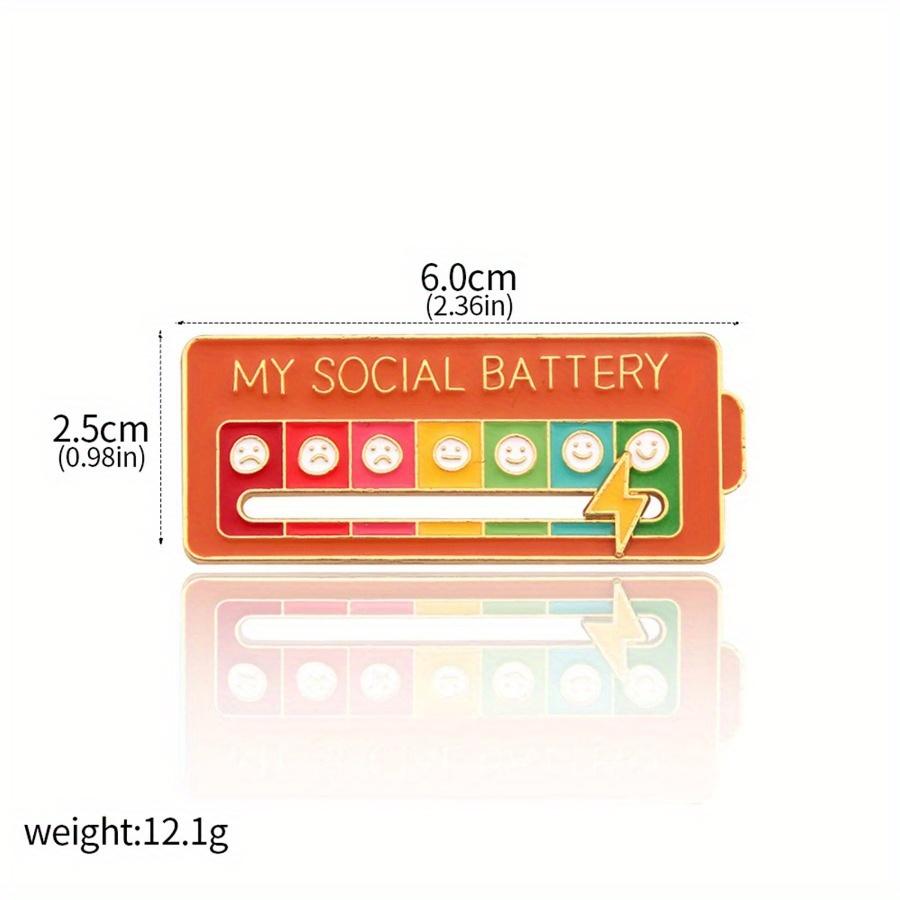 2PCS Lovers Fun Enamel Brooch 7 Moods Can Be Moved To Yours, Cute Art Brooch Clothing Bag Be Metal Badge Everyday Daily  Jewelry Valentine's Day Gift