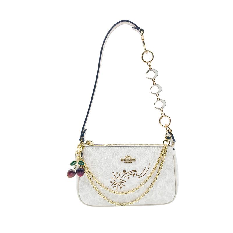 

COACH shoulder bag [Customized bag] Nolita 19 metal brand logo hand-painted spray-painted extension chain artificial Unfinished Chapter No Gift Box золотий