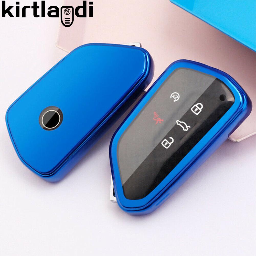 Soft TPU Key Cover Case For Skoda A8 Octavia MK8 Kamiq VW Golf 8 Gti Id4 For Seat Cupra Formentor Leon 2022 Key Holder Remote