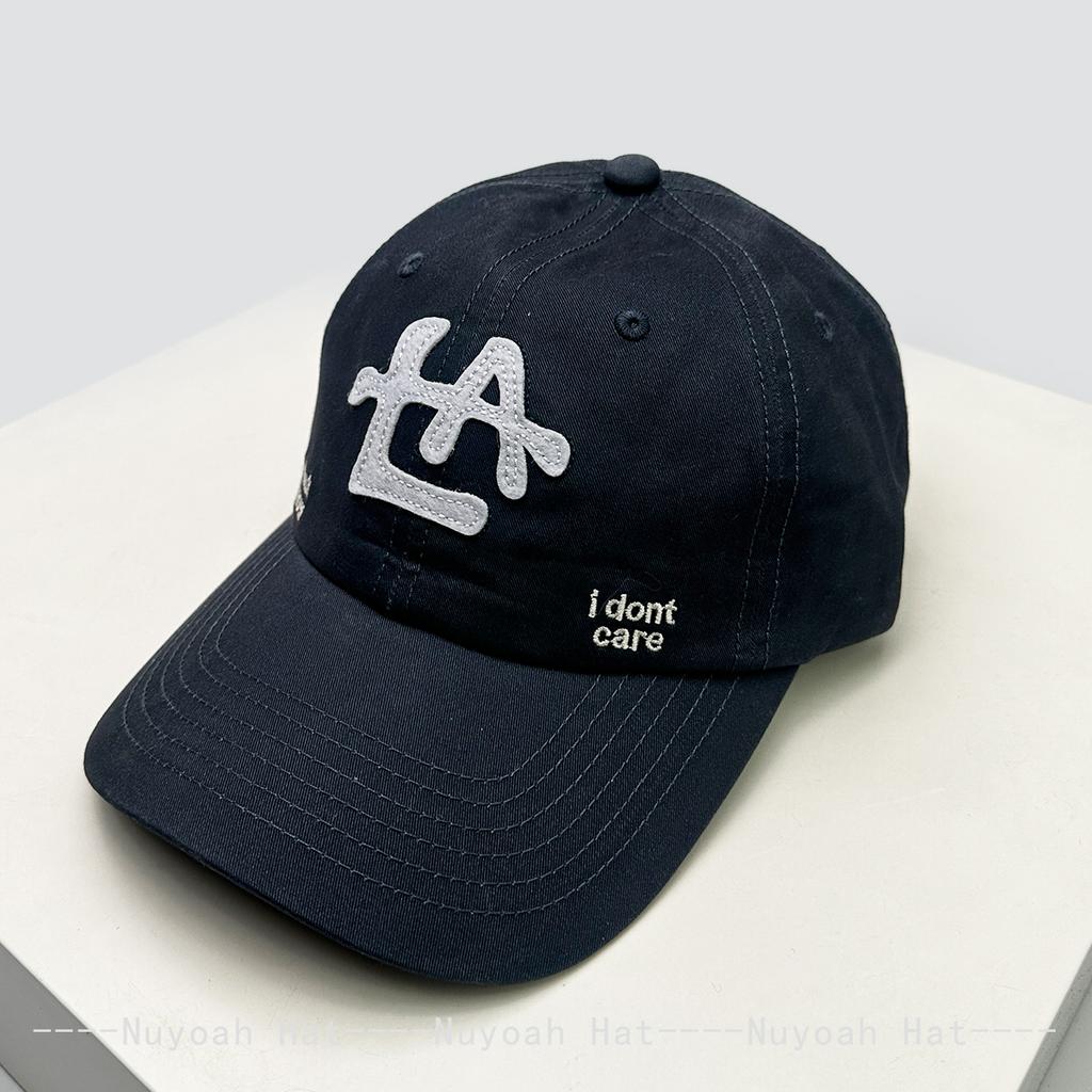 Korean Retro Patched LA Letters Love Baseball Hats Sunshade Personal New Men Women Versatile Niche Fashion Peaked Caps Outdoor