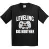 Inktastic Leveling Up To Big Brother Youth Kids Boys T-Shirt Bro Little Brothers Gamer Tee