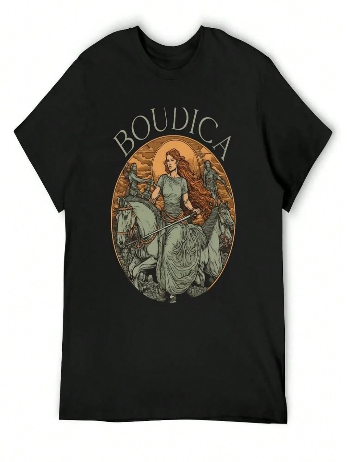Boudicca Boudica Boadicea Warrior Queen Celtic Iceni T-Shirt Customizeds Oversized T Shirt Shirts Graphic Tee Men S разноцветный