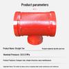 Miling Fire Grooved Ductile Iron Tee Pipe Connector