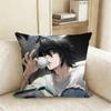 L-Lawliet D-Death Note Pillow Case Living Room Sofa Cushion Cover Suitable For Home Bedroom Room Decoration