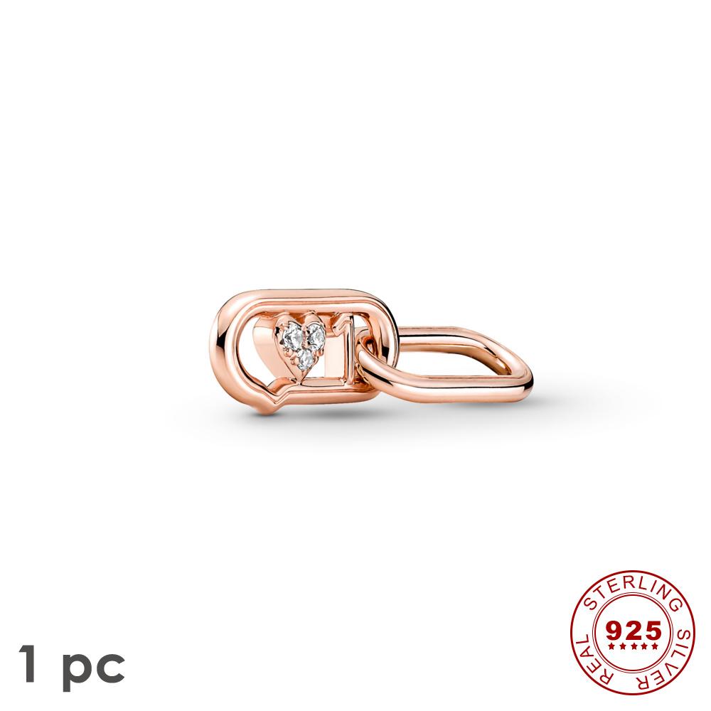 Novo Real S925 Prata Esterlina Me Charm Unicórnio Estrela Hoop Bead Fit Original Me Pulseiras Mulheres Coração Jóias Para Presente