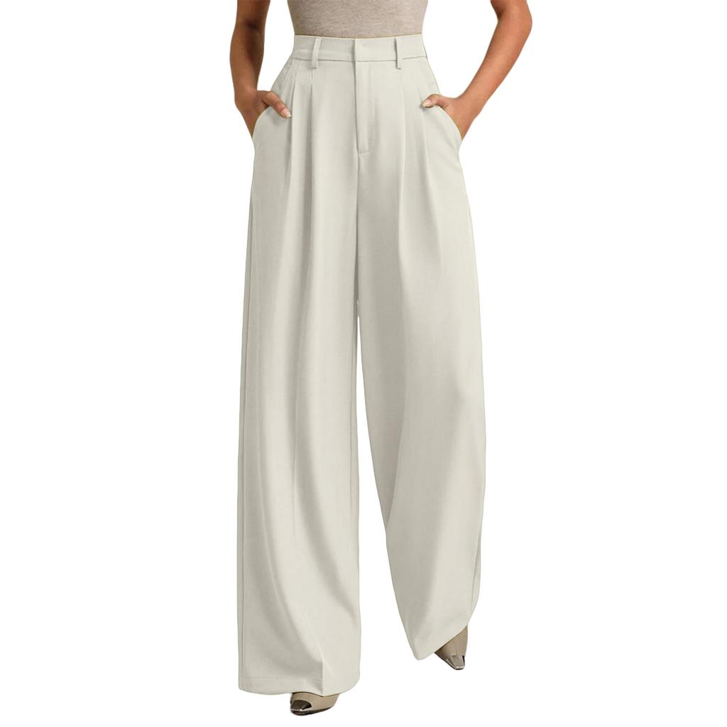 Omen's Work Pants Wide Leg Dress Pants High Waisted Casual Business Pants Slacks