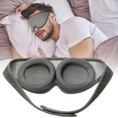 Máscara de Olhos 3D Durável e Segura para Dormir Máscara de Dormir 100% Bloqueio de Luz Zero Pressão nos Olhos Cobertura de Olhos Ajustável para Mulheres Homens Auxílio para Dormir Slaapmasker