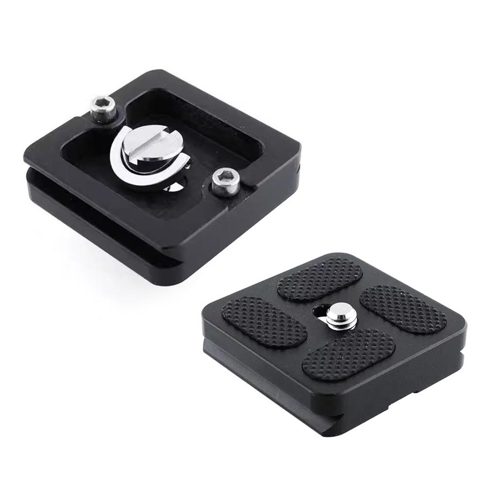Aluminum Quick Release Clamp Plate Tripod Monopod Mount Adapter Dslr Camera Plate 1/4inch Screw for Camera Videographers