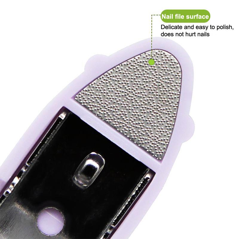 Barevný Mini Skládací Přívěsek na Kleštičky na Nehty s Kroužkem na Klíče Plastová Rukojeť Rotační Kleštičky na Nehty Nehtové Doplňky a Nástroje