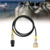 Tank Hose Adapter for Soda with 1 5M High Pressure Nylon Hose and Brass Connector Featuring W21 8 14 DIN477 Thread Compatibility