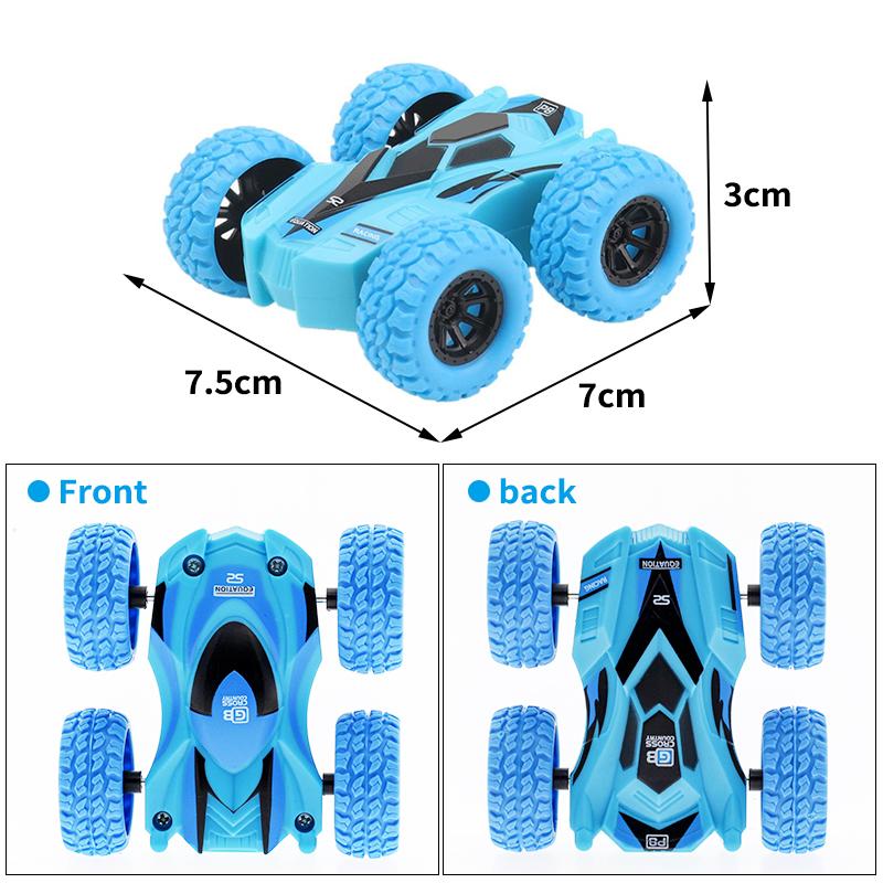 Fun Pull Back Car Double-Side Vehicle Inertia Safety and Fall Resistance Shatter-Proof Model for Kids Boys Childrens Toys Car