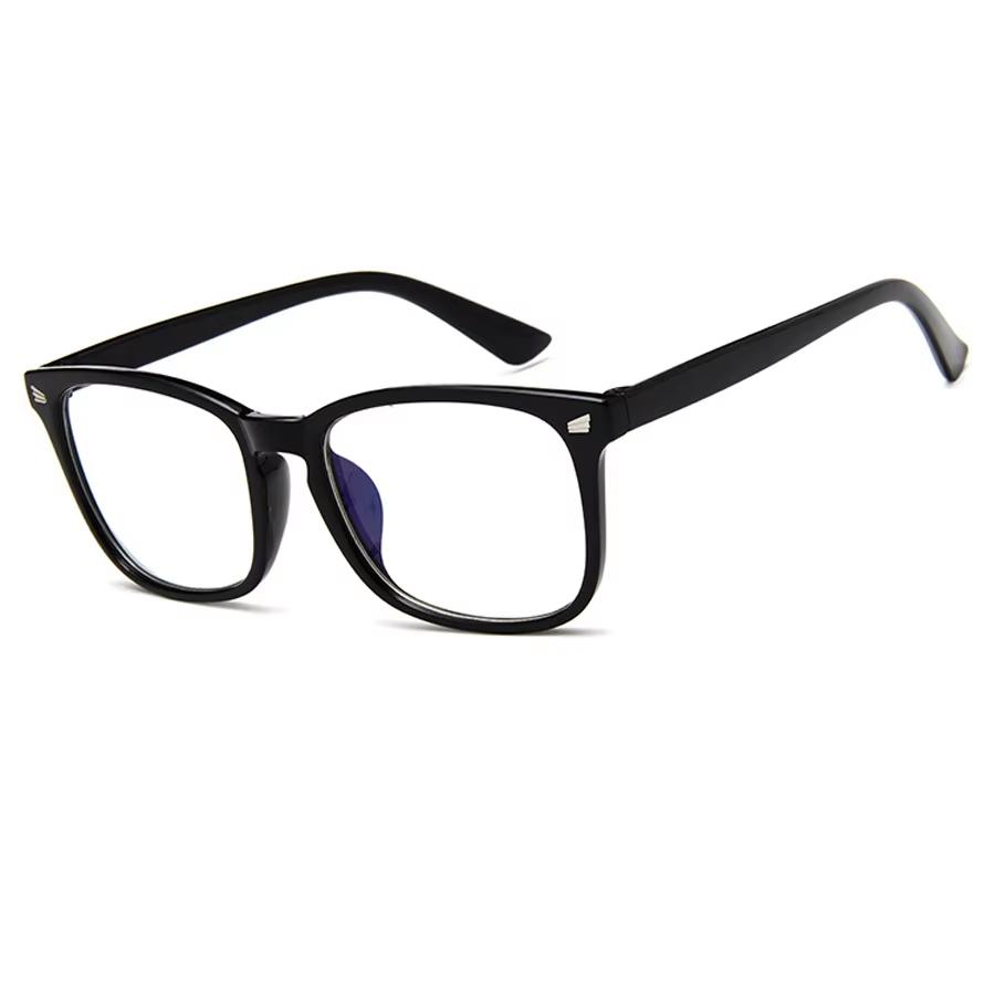 Rivet Anti Blue Light Glasses Frame For Men Women Retro Transparent Optical Spectacle Eyeglass Computer Blue Blocking Eyewear